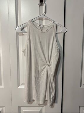 Athleta White Twist-Detail Tank